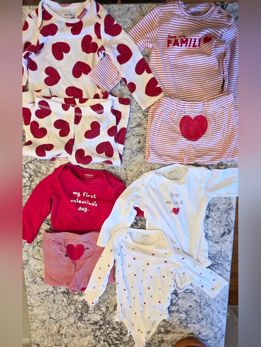 12M Carter's Unisex Valentine's Day Bundle